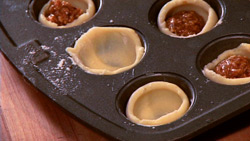 Hazelnut Tassies Hazelnut Tassies being made