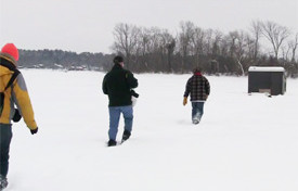 Heading Out to Fishing Shack