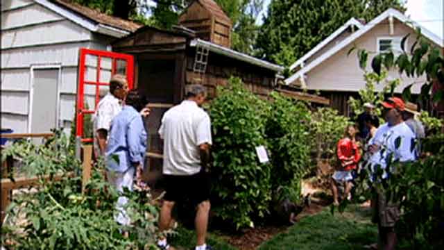 Urban Chicken Coops on City Tour (video)