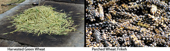 Before & After Green Wheat-Frikeh