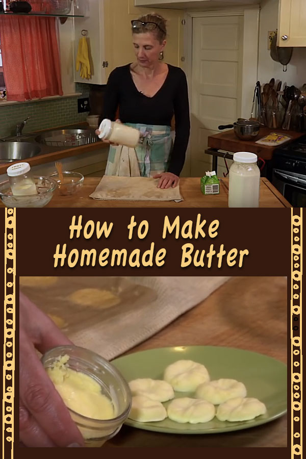 How to make butter from farm fresh milk video