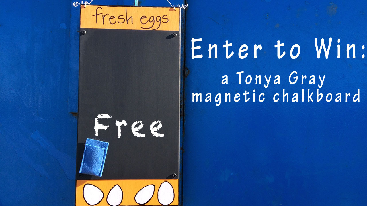 Giveaway: Win a Tonya Gray Magnetic Chalkboard