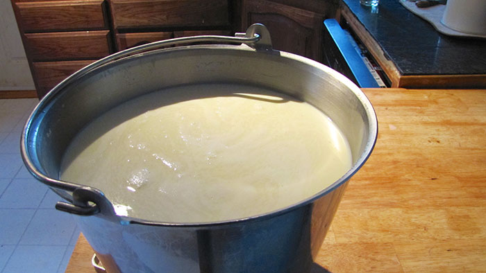 How to Make Butter from Farm Fresh Milk (video)