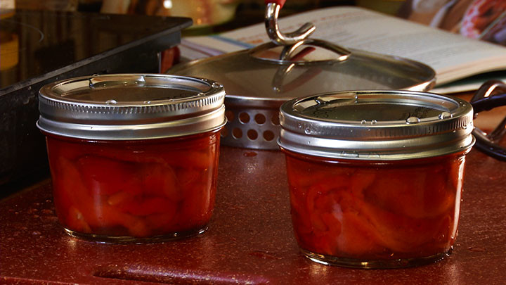 Canned Marinated Red Peppers