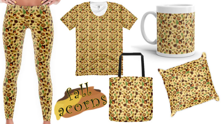 Fall Acorns Design Products - A TAD AND MORE