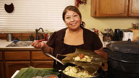 Roasted Peppers and Corn Tamales