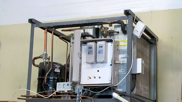 Curt Jungwirth Heat Exchanger for his aquaponics system