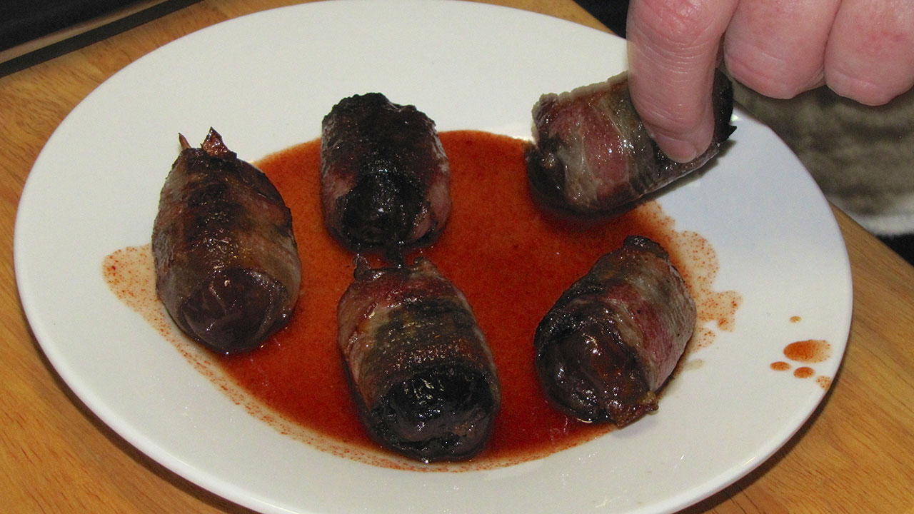 Toro Bravo cookbook- Bacon-Wrapped Dates Recipe