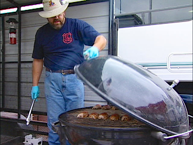Inside The World of Championship Barbecue - Konrad Haskins and one big cooker