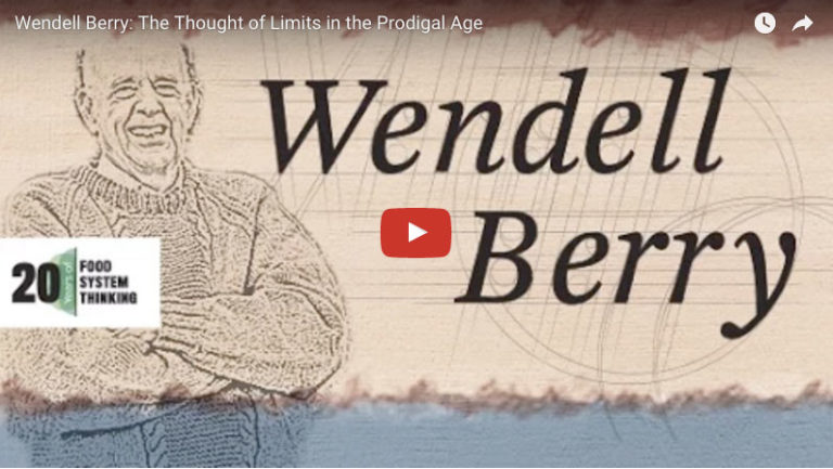 Wendell Berry Speaks on Human Limits and Protecting Farmers and Farmland - Cooking Up a Story